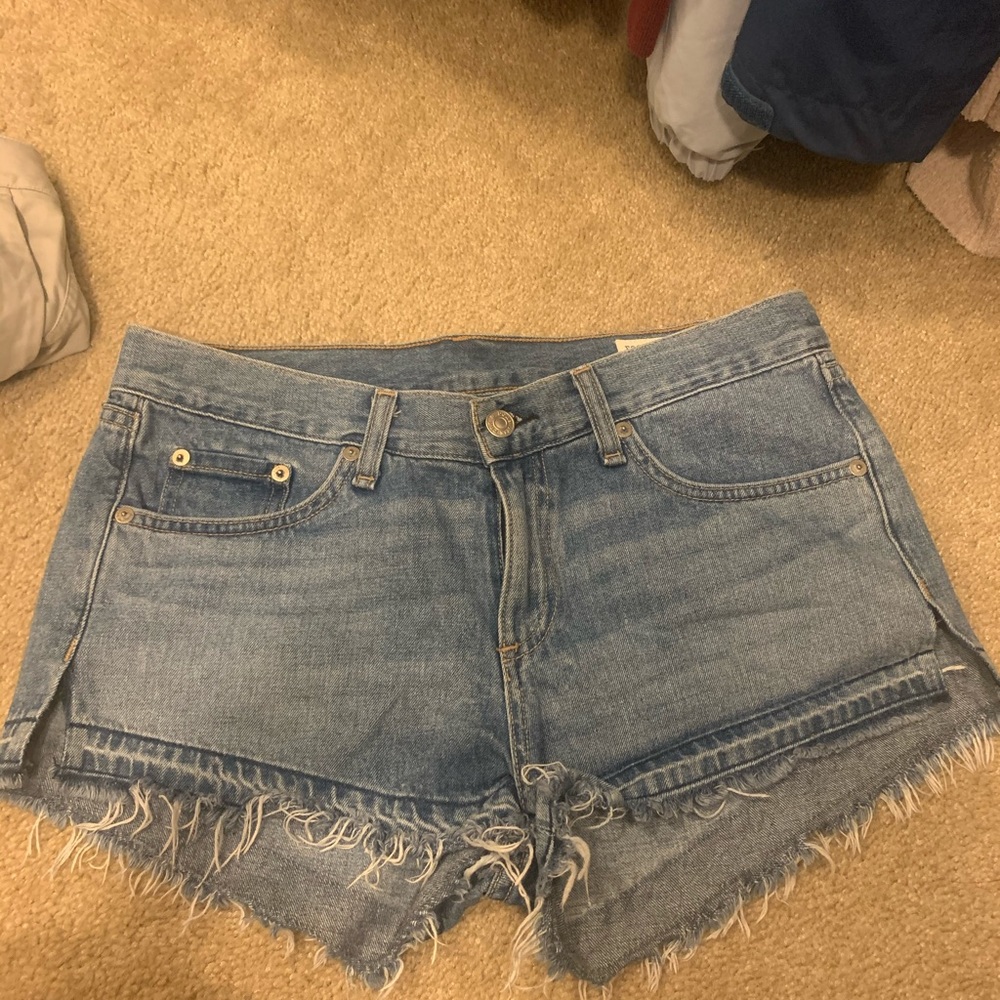 Rag & bone blue tully shorts 27